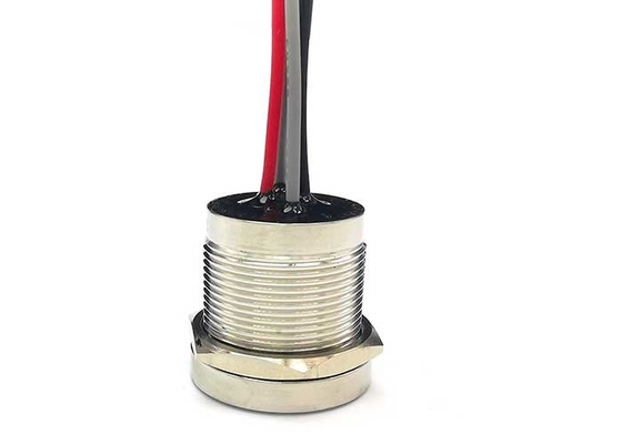 22mm Push Button Piezo Touch Switch Metal Illuminated Momnetary 4 Wires Underwater