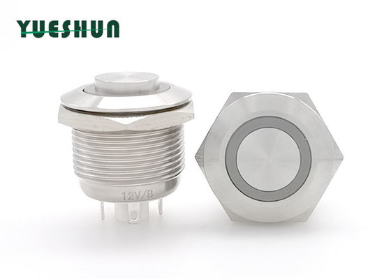 quality  19mm Stainless Steel Push Button Switch , Round Momentary Push Button Switch factory