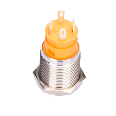 Ip67 Waterproof Push Button Switch Led Illuminated 36V Steel 19mm Normal Open