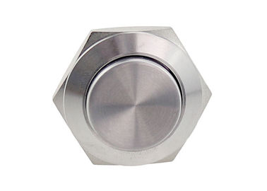 Momentary Car Push Button Switch Anti Vandal Stainless Steel 19mm High Head