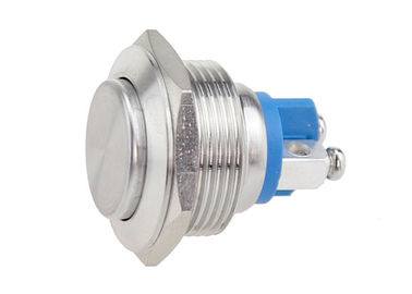 Momentary Car Push Button Switch Anti Vandal Stainless Steel 19mm High Head