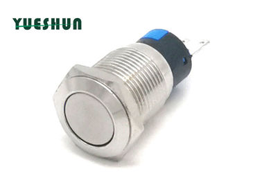 RoHS Silver Alloy 16mm Momentary Push Button Switch With Screw Termlmal