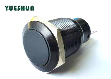 Aluminum Anti Vandal Push Button Switch , 19mm IP67 Push Button Switch