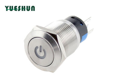 Metal Momentary Latching PC Push Button Switch Durable For Longstanding Press