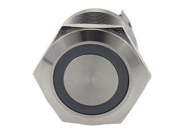 Anti Vandal Metal Momentary Push Button Switch 22mm Ring Symbol LED 5A 250V AC