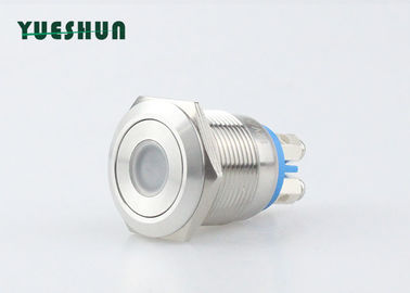 LED Light Panel Mount Push Button Switch Screw Terminal 12 Volt Protected Against Dust