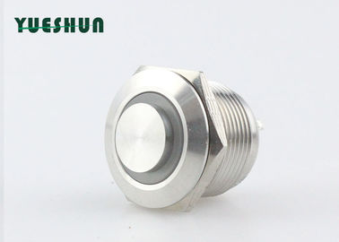 Panel Mount Round Push Button Light Switch Waterproof High Head With LED Light
