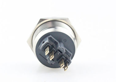 25mm Panel Mount Push Button Switch , Stainless Steel Push Button Switch