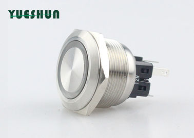 Ring Symbol LED Latching Push Button Switch 25mm Mounting Hole Customized Available
