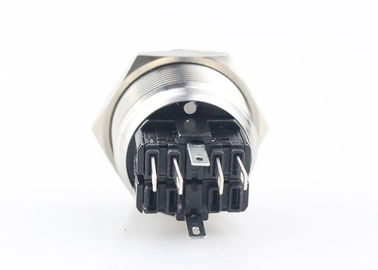 Ring Symbol LED Latching Push Button Switch 25mm Mounting Hole Customized Available