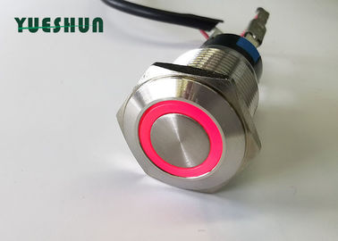 16mm Push Button Switch LED Illuminated , Automotive Push Button Switches