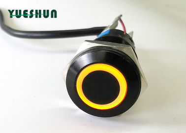 16mm Push Button Switch LED Illuminated , Automotive Push Button Switches