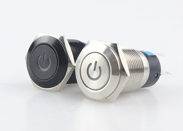 Stainless Steel Push Button Switch LED Illuminated Power Type Long Service Life