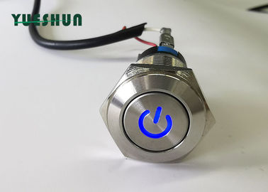 Stainless Steel Push Button Switch LED Illuminated Power Type Long Service Life