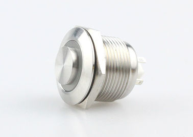 IP67 Miniature Illuminated Push Button Switch Stainless Steel Body High Power Efficiency
