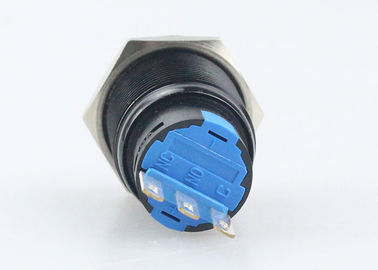 Latching Metal Push Button Switch , 3 Pin Automotive Push Button Switches