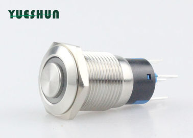 Self Locking Metal LED Push Button Switch Durable Normal Open Normal Chosed