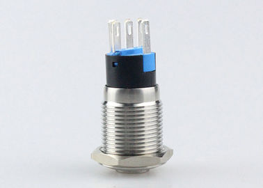 Self Locking Metal LED Push Button Switch Durable Normal Open Normal Chosed