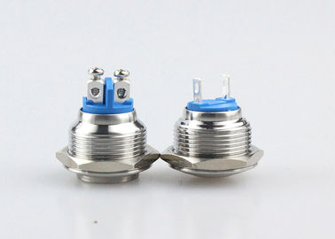 NC NO Momentary Push Button Switch Doorbell Self Reset Silver Alloy Contact Material