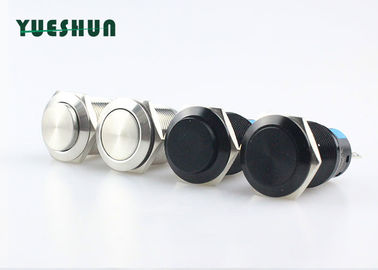19mm Latching Push Button Power Switch 1NO 1NC 5 Pin Silver Alloy Terminal Material