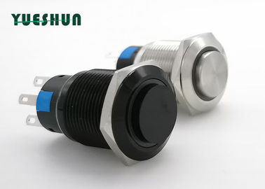 Metal 19mm Push Button Switch , Automotive Push Button Switches High Head