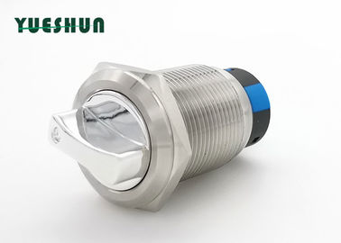 Stainless Steel Anti Vandal Push Button Switch , Metal Rotary Push Button Switch