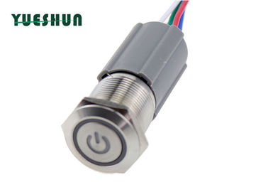 Pigtail Connetor Led 19MM IP65 SS Push Button Switch