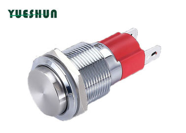 High Head Stainless Steel 1NC 10A Push Button Switch