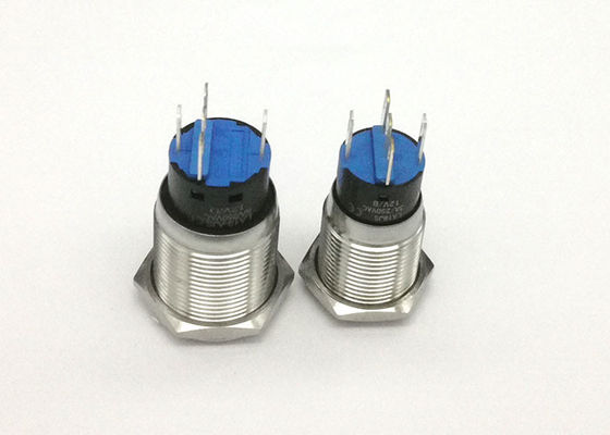 Durable 19mm SS304 PBT Panel Mount Push Button Switch