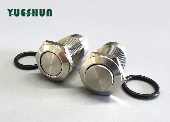 IP65 1NO 1/2" 12mm Stainless Steel Anti Vandal Push Button Switch