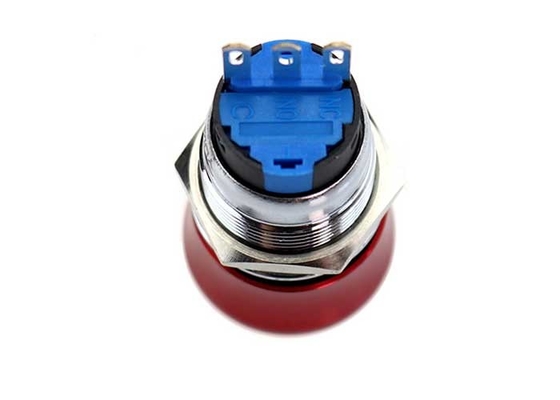 Emergency Stop Red Anti Vandal Push Button Switch 19mm Mushroom Head