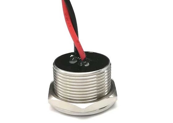 Ip68 Waterproof Electrical Piezo Touch Switch 19mm Sliver Button Stainless Steel