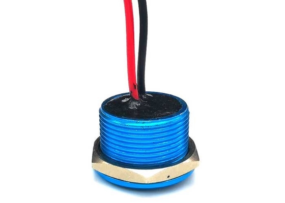 22mm Tactile Ip68 Piezo Touch Switch Momentary Blue Aluminum Waterproof For Car