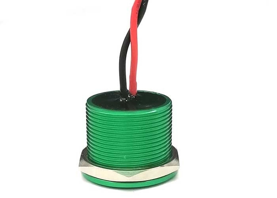 Ip68 Flat Head Aluminum Piezo Touch Switch Rgb 25mm Momentary For Industrial