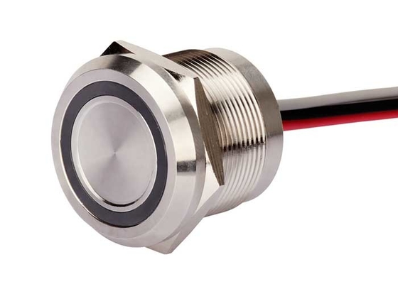 22mm Stainless Steel Piezo Touch Switch Led Light Waterproof 2 Wires Latching On Off