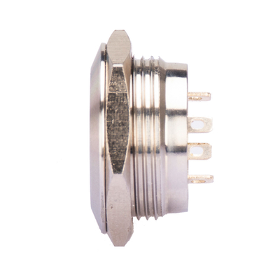 25mm Stainless Micro Push Button Switch Illuminated Momentary With Ring Led