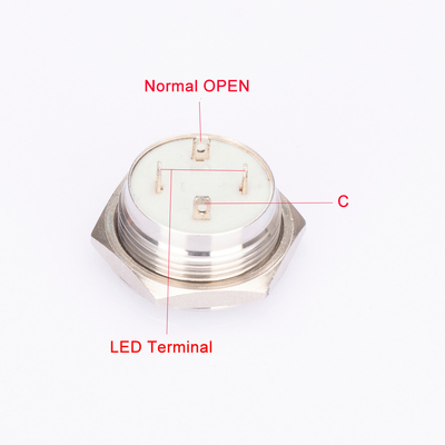 Ip67 Metal Ultra Body Push Button Switch Led Illuminated Waterproof For Industrial
