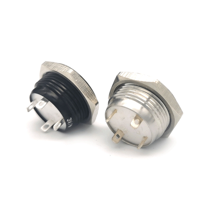Ip65 High Head Push Button Switch Led Illuminataed Momentary Aluminum For Marine