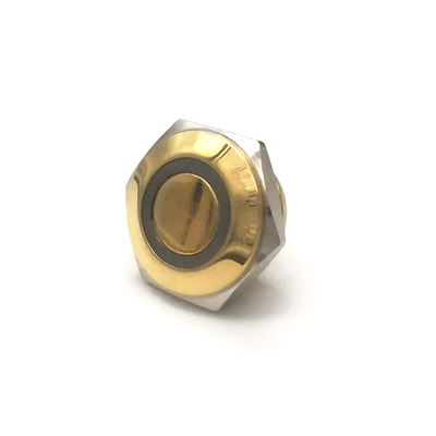 Brass Push Button Switch Ring Led Illuminated Waterproof Micro 22mm Self Reset